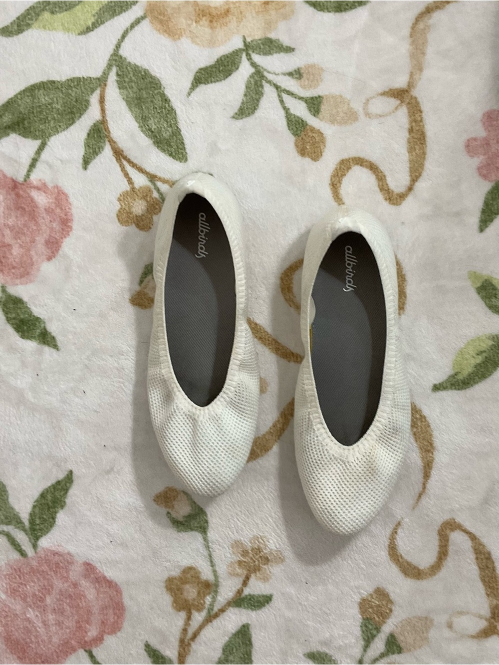 Allbirds White Tree Breezer Point Flats Slip-On Ballet Flats